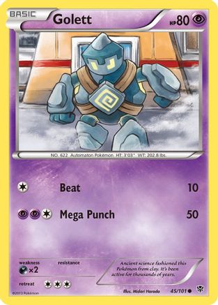 Golett 045/101 - Reverse Holofoil Plasma Blast