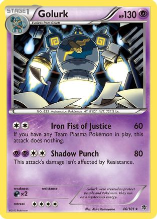 Golurk 046/101 - Holofoil Plasma Blast