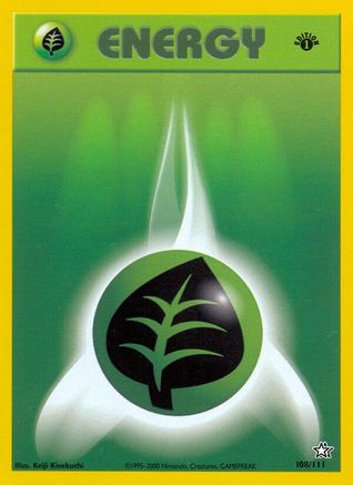 Grass Energy 108/111 - 1st Edition Neo Genesis
