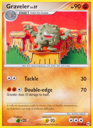 Graveler 037/99 - Reverse Holofoil Arceus