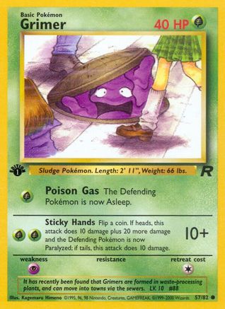Grimer 057/82 - 1st Edition Team Rocket