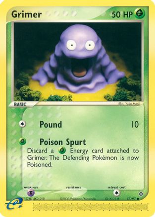 Grimer 057 - Reverse Holofoil Dragon