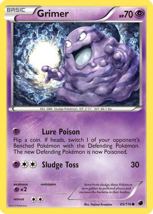 Grimer 045/116 - Reverse Holofoil Plasma Freeze
