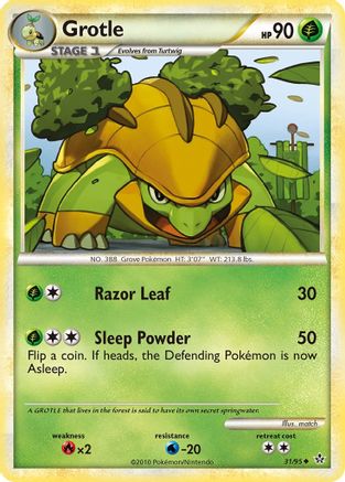 Grotle 031/95 - Reverse Holofoil Unleashed