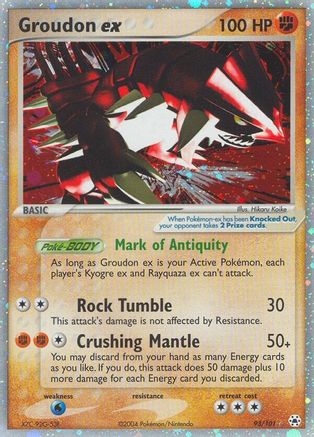 Groudon ex 093/101 - Holofoil Hidden Legends
