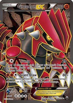Groudon EX (Full Art) 106/108 - Holofoil Dark Explorers