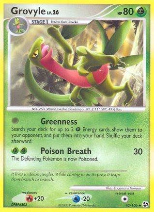 Grovyle 040/106 - Reverse Holofoil Great Encounters