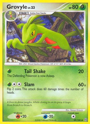 Grovyle 039/100 - Reverse Holofoil Stormfront