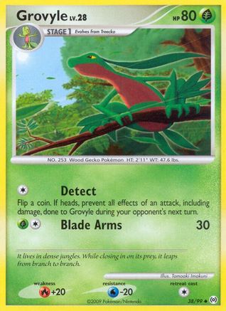 Grovyle 038/99 - Reverse Holofoil Arceus