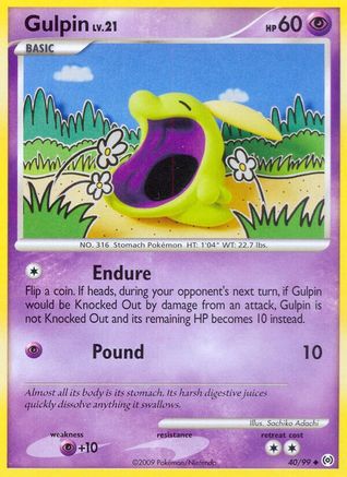 Gulpin 040/99 - Reverse Holofoil Arceus