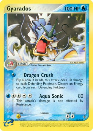 Gyarados 032/97 - Reverse Holofoil Dragon