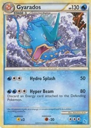 Gyarados (#20 Non (#20 Non-Holo) 020 HGSS Trainer Kit Gyarados & Raichu