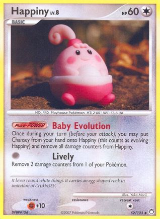 Happiny 052/123 - Reverse Holofoil Mysterious Treasures