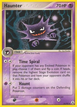 Haunter 035/92 - Reverse Holofoil Legend Maker