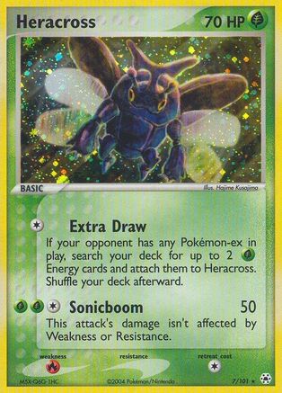 Heracross 007/101 - Reverse Holofoil Hidden Legends