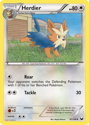 Herdier 087/108 - Reverse Holofoil Dark Explorers