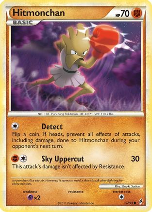 Hitmonchan 057/95 - Reverse Holofoil Call of Legends