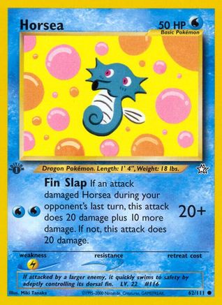 Horsea 062/111 - 1st Edition Neo Genesis