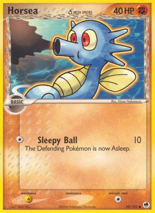 Horsea (Delta Species) 050/101 - Reverse Holofoil Dragon Frontiers