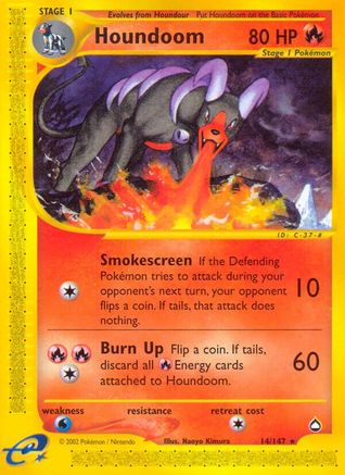 Houndoom 014/147 - Reverse Holofoil Aquapolis