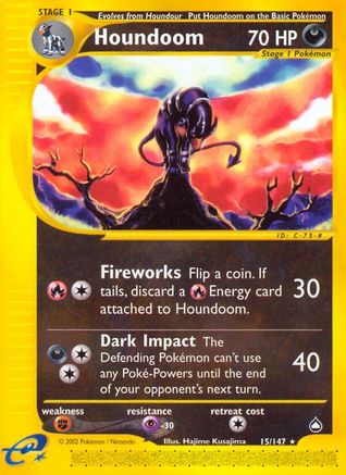 Houndoom 015/147 - Reverse Holofoil Aquapolis