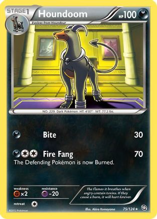 Houndoom 075/124 - Reverse Holofoil Dragons Exalted