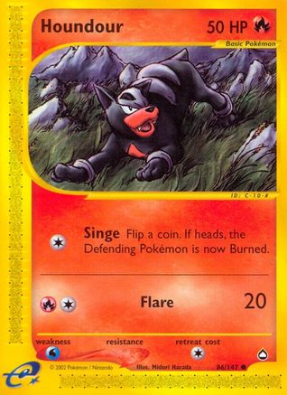 Houndour 086/147 - Reverse Holofoil Aquapolis