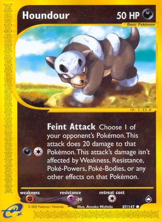 Houndour 087/147 - Reverse Holofoil Aquapolis