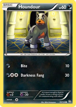 Houndour 074/124 - Reverse Holofoil Dragons Exalted