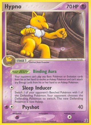 Hypno 023/113 - Reverse Holofoil Delta Species