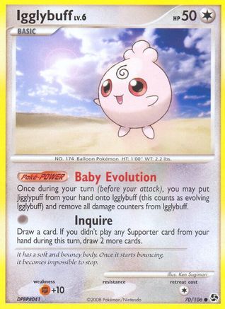 Igglybuff 070/106 - Reverse Holofoil Great Encounters