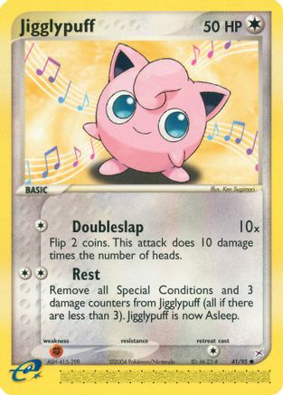 Jigglypuff 041/95 - Reverse Holofoil Team Magma vs Team Aqua