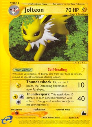 Jolteon 013/144 - Reverse Holofoil Skyridge