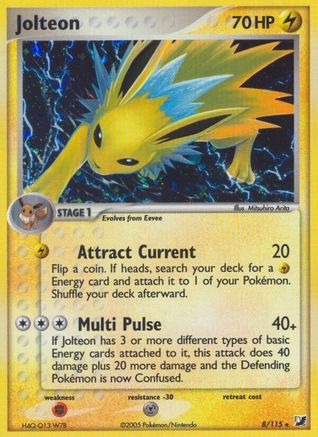 Jolteon 008/115 - Holofoil Unseen Forces