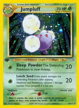 Jumpluff 007/111 - 1st Edition Holofoil Neo Genesis