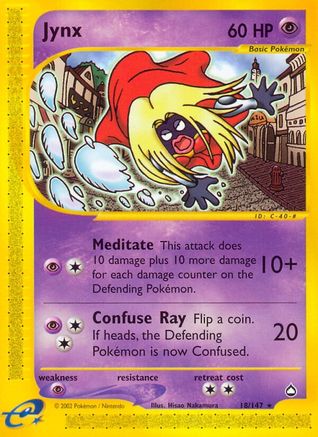 Jynx 018/147 - Reverse Holofoil Aquapolis