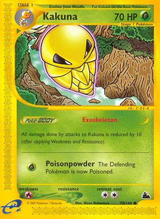 Kakuna 070/144 - Reverse Holofoil Skyridge