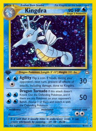 Kingdra 008/111 - 1st Edition Holofoil Neo Genesis