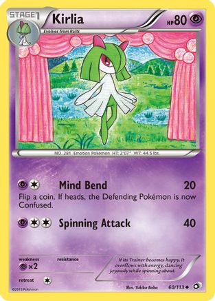 Kirlia 060/113 - Reverse Holofoil Legendary Treasures