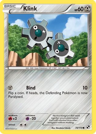 Klink 074/114 - Reverse Holofoil Black and White