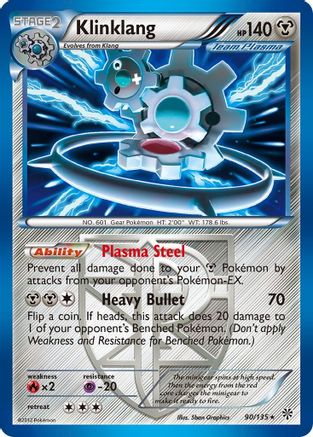 Klinklang (Team Plasma) 090/135 - Reverse Holofoil Plasma Storm