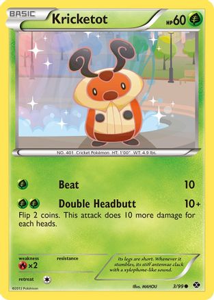Kricketot 003/99 - Reverse Holofoil Next Destinies