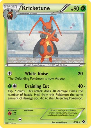 Kricketune 004/99 - Reverse Holofoil Next Destinies