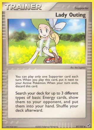 Lady Outing 087/107 - Reverse Holofoil Deoxys