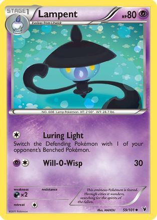 Lampent 059/101 - Reverse Holofoil Noble Victories