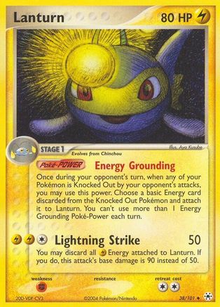 Lanturn 038/101 - Reverse Holofoil Hidden Legends