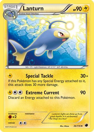 Lanturn 036/116 - Reverse Holofoil Plasma Freeze