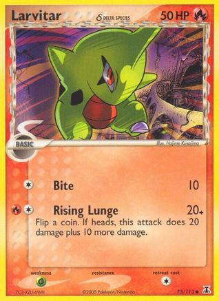 Larvitar (Delta Species) 073/113 - Reverse Holofoil Delta Species