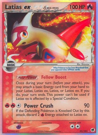 Latias ex (Delta Species) 095/101 - Holofoil Dragon Frontiers