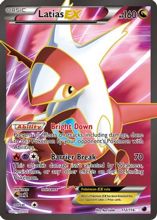 Latias EX (Full Art) 112/116 - Holofoil Plasma Freeze